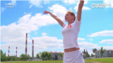 "Мы выходим на зарядку. Эй, проснись! Все по росту, по порядку становись!"