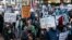 People attend a "Count Every Vote" rally the day after the U.S. election in the Manhattan borough of New York City