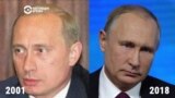 Лица Путина за 18 лет: как изменился президент России
