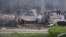 Aftermath of the Russian air strike on Zaporizhzhia, Ukraine