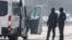 Belarus - Special forces near Bangalore Square, where a protest action was announced at 2 p.m, Minsk, 27Mar2021