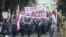 Belarus — "Dziady" march starts near Čaluskincaŭ park (Chelyuskintsev), 5nov2017