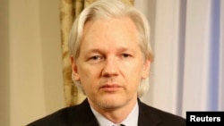 Основатель сайта WikiLeaks Джулиан Ассанж, 2013