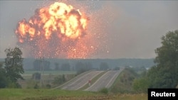 Взрывы на складе в Калиновке, Украина