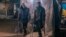 UKRAINE – Injured Ukrainian service members use crutches at a field hospital inside a bunker of the Azovstal Iron and Steel Works in Mariupol, Ukraine, in this handout picture released May 10, 2022