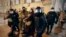 RUSSIA -- Russian reinforced policemen detain Navalny's supporters in downtown of St. Petersburg, February 2, 2021