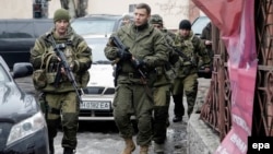 Глава непризнанной ДНР Александр Захарченко в Донецке 