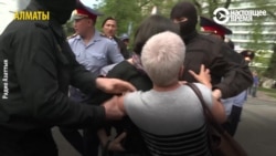 В Казахстане на акциях в поддержку политзаключенных задержали десятки людей