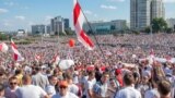 BELARUS – During opposition rally in the center of Minsk, August 16, 2020