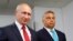 HUNGARY -- Russiam President Vladimir Putin (L) meets with Hungarian Prime Minister Viktor Orban in Budapest, August 28, 2017
