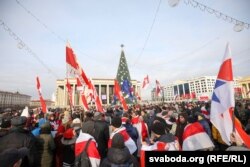 Октябрьская площадь, Минск, 7 декабря 2019 года. Фото: svaboda.org (RFE/RL)
