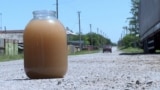 Kyrgyzstan -- dirty tap water in a vllage to Bishkek on May 20, 2018