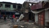 В Бишкеке снова сгорел один из павильонов Ошского рынка