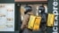 Ukraine -- Glovo food service near McDonalds in center of Kyiv, 18Mar2020