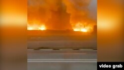 Пожар на складе боеприпасов на юге Казахстана