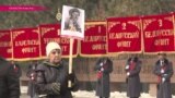 "Нас миллионы": в Алма-Ате маршируют "панфиловцы"