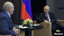 Встреча Александра Лукашенко и Владимира Путина в Сочи, 28 мая 2021 года. Фото: Reuters
