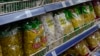 UKRAINE – shelves with pasta in one of the Yalta supermarkets, 17 March 2020