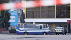 Захваченный автобус в Луцке