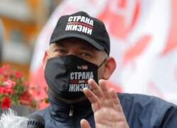 Сергей Тихановский на митинге в Минске, 25 мая 2020 года