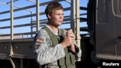 Джон Коул, американский доброволец, сражающийся в Ираке на стороне курдских ополченцев, фото Reuters