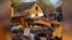 Grab: Ukraine -- ruined houses after drone attack, Sumy, October 22, 2024