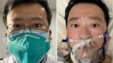 CHINA -- A combo pgoto shows Chinese coronavirus whistleblowing doctor Li Wenliang whose death was confirmed on February 7 at the Wuhan Central Hospital