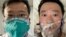 CHINA -- A combo pgoto shows Chinese coronavirus whistleblowing doctor Li Wenliang whose death was confirmed on February 7 at the Wuhan Central Hospital