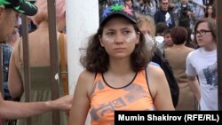 Olga Misik says that the case was filed against her and the other two activists "because in our country, it is forbidden to protest against the authorities."