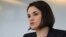 LITHUANIA -- Belarusian opposition leader Svyatlana Tsikhanouskaya speaks during an interview with AFP, in Vilnius, February 3, 2021