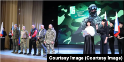 Торжественные проводы очередной группы добровольцев из Чунского района, декабрь 2024 года