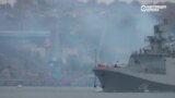 Российский фрегат "Адмирал Григорович" направляется к берегам Сирии