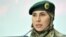 Ukraine – Amina Okueva, a participant in the war on the Donbass, during a press conference on the topic: "The war in Ukraine: Chechen mirror. Exhibition and Conversation ". Kyiv, November 25, 2015