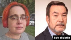 Кандидаты от "Яблока" Шана Огней и Владимир Собянин. Фото: Екатеринбургское "Яблоко" в Telegram