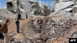 Руины города Азаз, Сирия. Апрель 2013 года.