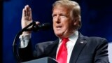 U.S. -- U.S. President Donald Trump speaks at the American Farm Bureau Federation's 100th Annual Convention, in New Orleans, January 14, 2019