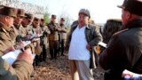 NORTH KOREA -- North Korean leader Kim Jong Un guides a drill of mortar sub-units of North Korean Army, April 9, 2020