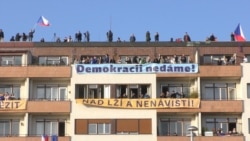 Акция протеста в Праге 16 ноября 2019 года