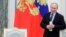 Russia's President Vladimir Putin during a meeting of the Russian Presidential Council on the Russian Language