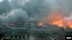 Взрыв в Тяньцзине, северный Китай