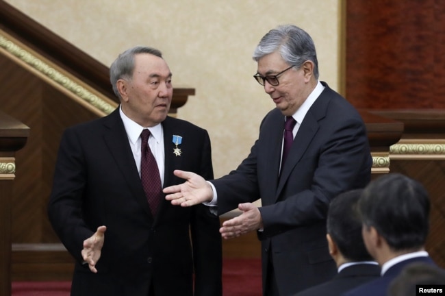 Нурсултан Назарбаев и Касым-Жомарт Токаев, 2019 год