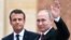 Эммануэль Макрон и Владимир Путин, 29 мая 2017