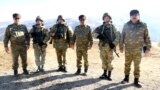 Азербайджанские военнослужащие в Товузе