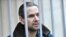 RUSSIA -- Boris Grits, accused of stabbing Ekho Moskvy radio journalist TatyanaFelgengauer, attends a court hearing in Moscow, January 18, 2018