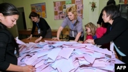 Подсчет голосов в Астане 