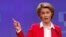 BELGIUM -- European Commission President Ursula von der Leyen holds a news conference detailing EU efforts to limit economic impact of the coronavirus disease (COVID-19) outbreak, in Brussels, Belgium April 2, 2020. 
