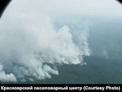 Лесной пожар. Фото: Красноярский лесопожарный центр