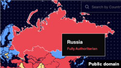 Россия. Скриншот: Tyranny Tracker / Human Rights Foundation 
