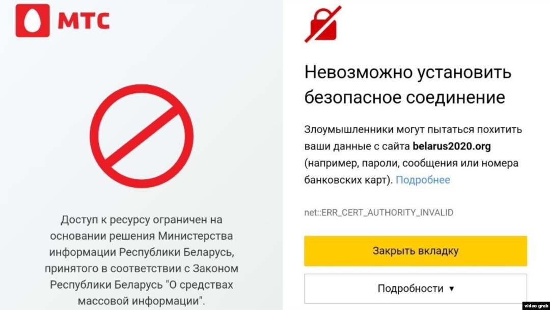 Блокировка сайтов и приложений в России