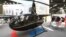 RUSSIA -- A Robinson R-66 helicopter is displayed at the 10th International Exhibition of Helicopter Industry, HeliRussia 2017, Moscow, May 25, 2017